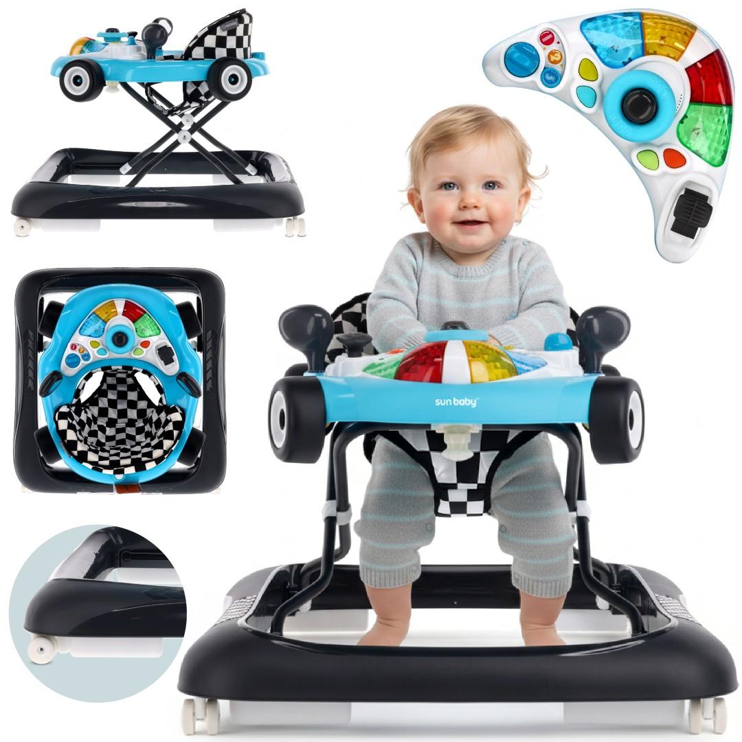 Baby Walker Racing Car Turquoise &
