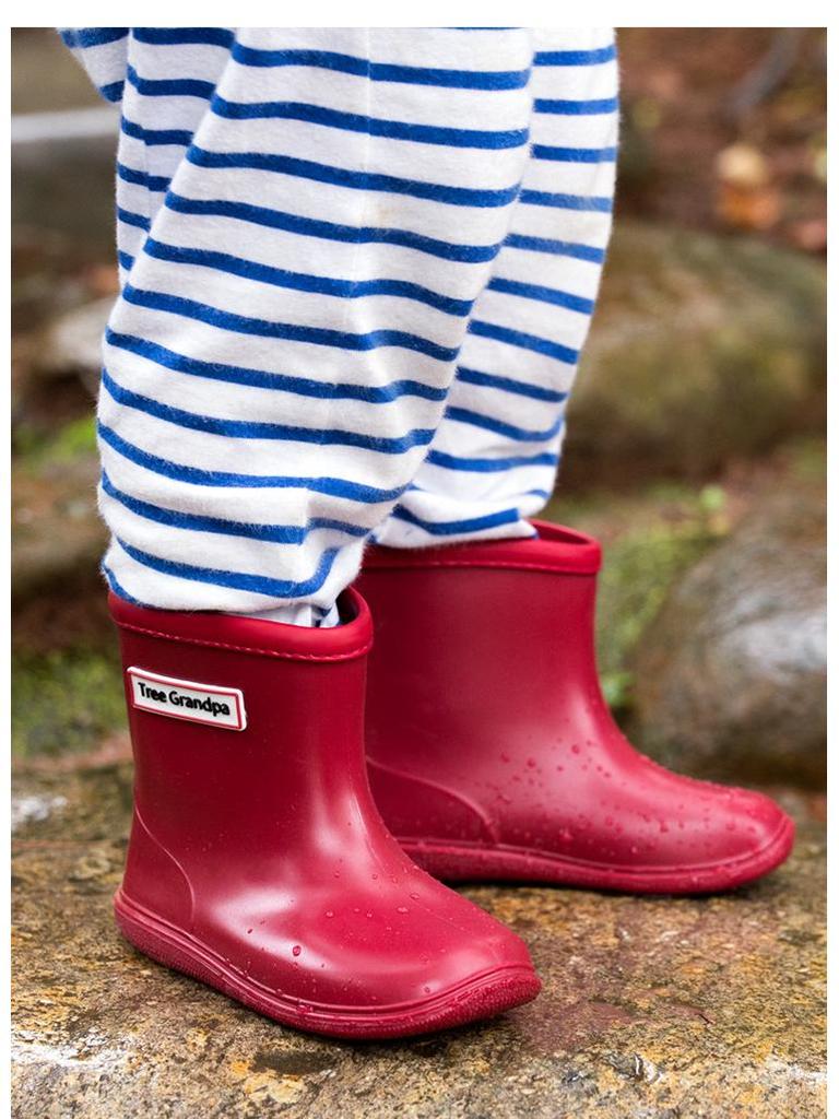 Children's Lightweight Non-slip Mid-calf Rain Boots for Toddlers - Boys & Girls Soft Sole Water Shoes
