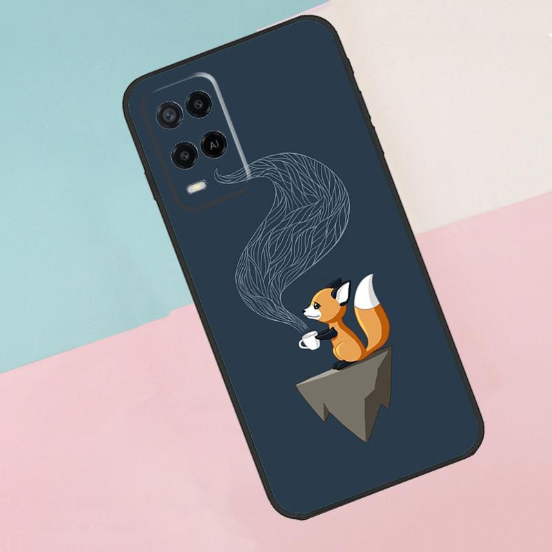Fox Animal Pattern For Oppo A17 A77 A60 A74 A94 A54 A18 A38 A58 A78 A98 A40 A80 A16 A76 A96 A15 A57S Phone Case