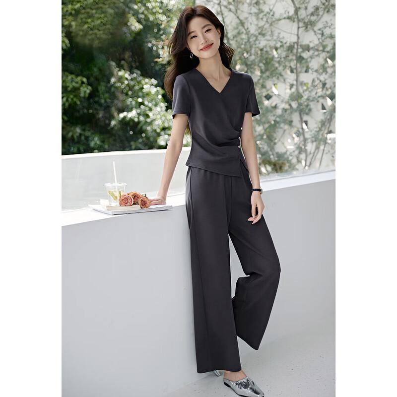 

Mohanyimei Elegant New Chinese Style Women s Two-Piece Set S