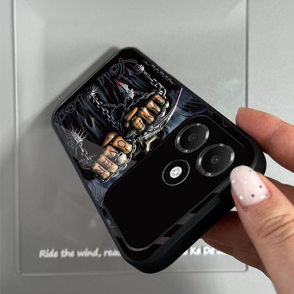 Cool Grim Reaper "Game Over" Art Phone Cover for OPPO A6c Shockproof Protective Case