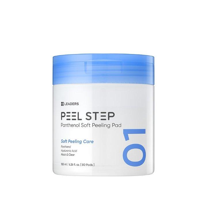 LEADERS Peel Step Panthenol Soft Peeling Pad Exfoliating Soothing 185ml (80 Pads)