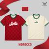 Magliette Stampate Stile Marocchino Uomo e Donna Estate Street Manica Corta T-shirt Sportiva Traspirante Asciugatura Rapida T-shirt da Calcio