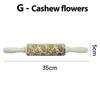 3D Pattern Flower Snowflake Rattan Wooden DIY Baking Tools Laser Engraved Christmas Embossed Rolling Pins Cookie Mold 2025