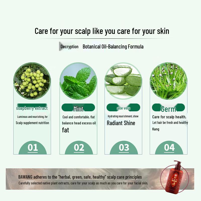 Bawang Soapberry Balancing Oil Control Shampoo