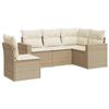 VidaXL Garden Lounge Set with Cushions 5 Pcs Beige Braided Resin 3251305