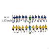 22x Miniature Giocatori di Calcio Figure Giocattolo Mini Uomini Ornamenti Tavolo di Sabbia Personaggio Diorama