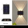 Solar Powered Solar Wall Lights Up And Down Luminous Lighting Garden Yard Decoration