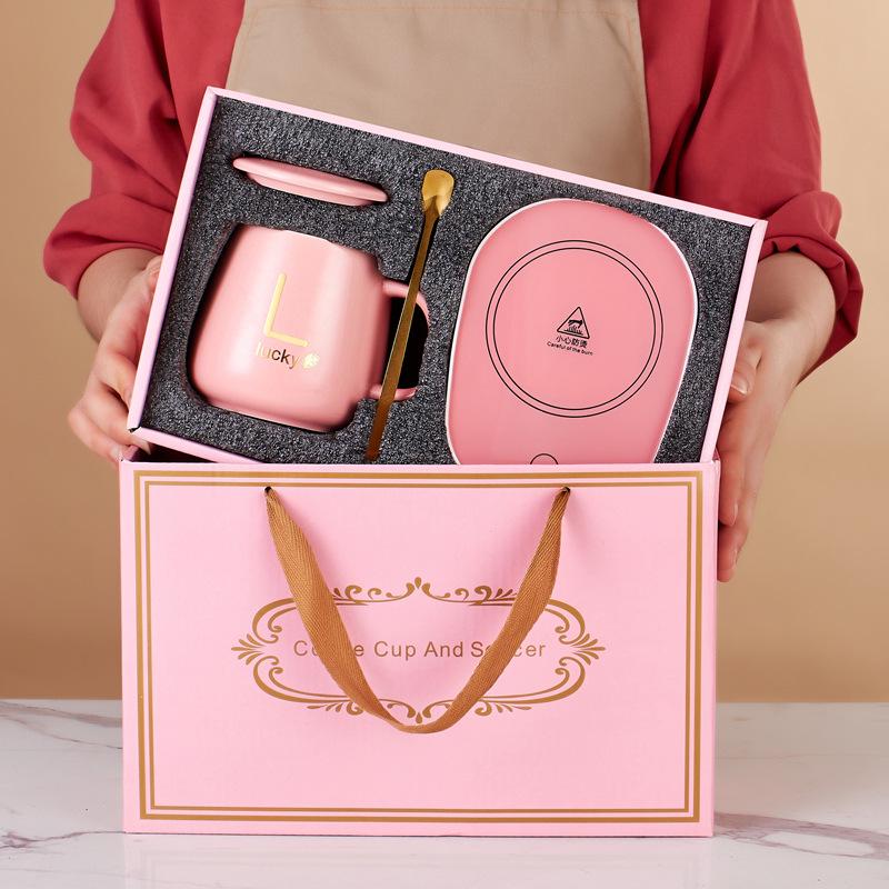 55° Temperature-Regulating Ceramic Coffee Mug Gift Set