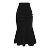 European American Plus Size Women's Fishtail Skirt - Fashionable Waist-Cinched Design