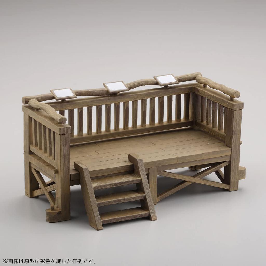 Kaiyodo ART PLA Tourist and African Elephant Set Scale Unpainted Unassembled Plastic Model Kit Molding Color AP010 1/35