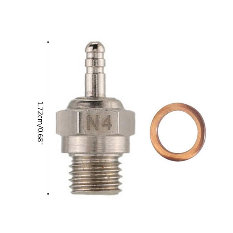 Universal Glow-Plug N3-N4 Spark Engine Part For HSP RC Car Part Suits For 5%-40% Methanol-Fuel