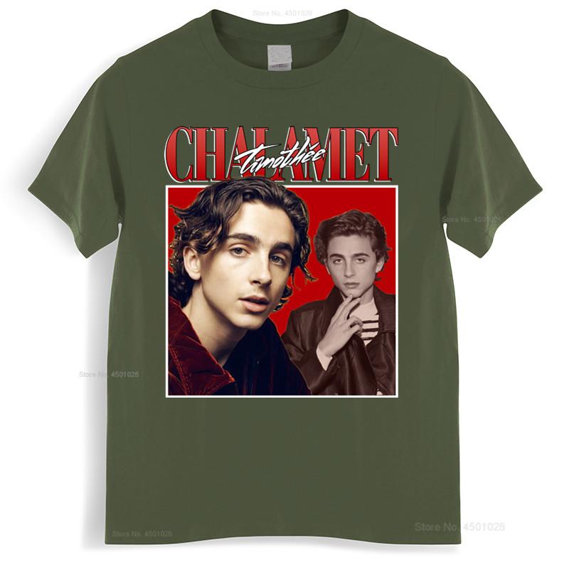 Timothee Chalamet Anni '90 Vintage Unisex Maglietta Nera Maglietta Unisex Maglietta in Cotone Maglietta Moda Estiva Unisex Taglia Europea