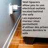 Adjustable Couch Stopper Transparent Furniture Stoppers Prevents Sliding Wall Spacer  Home