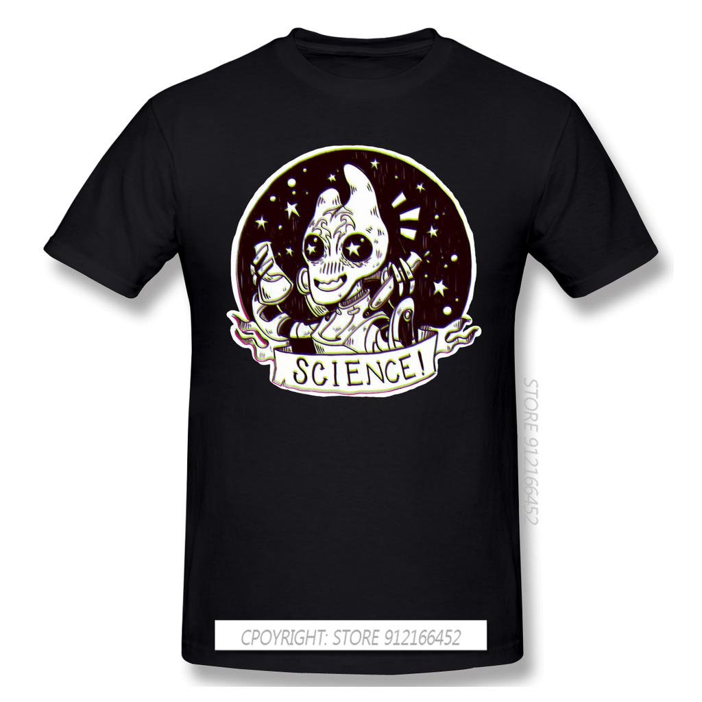 T-Shirt For Men Science 100% Cotton Tee O-Neck Mass Effect T Shirt 3XL Funny Plus Size Clothes