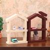 1/12 Dollhouse Simulation Double Layer Bookshelf Display Rack Model Doll Home Study Furniture Decor Toy Dolls House Accessories