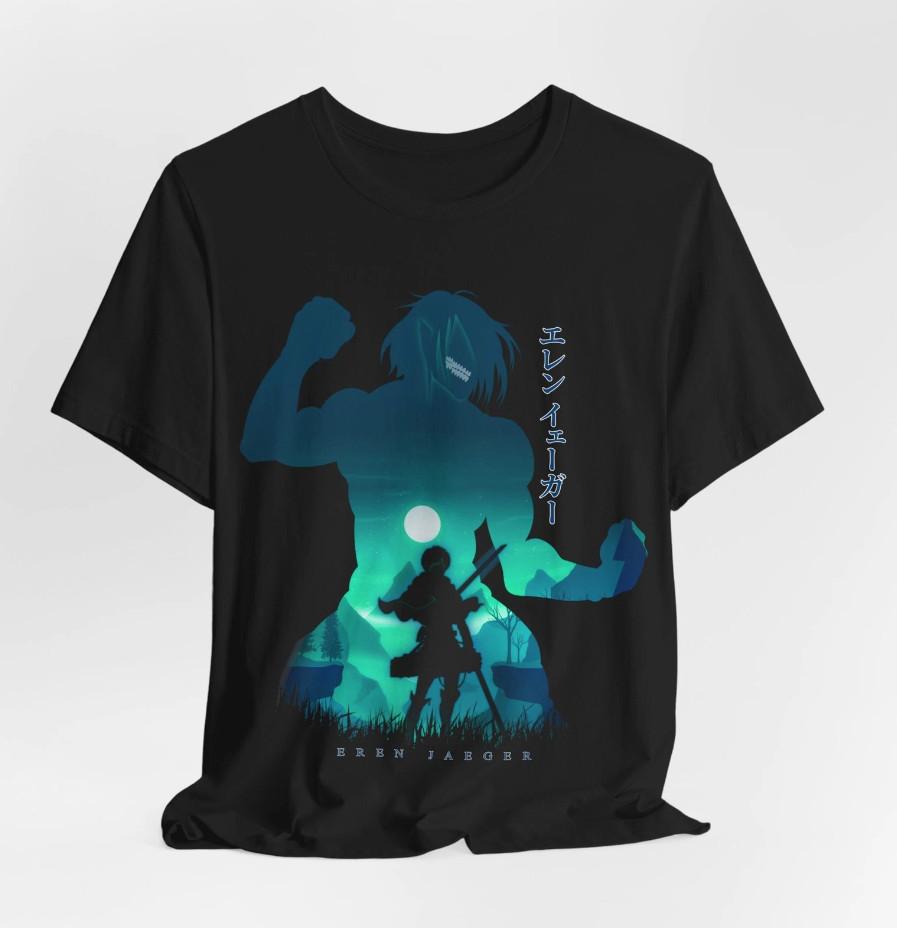 

Anime Eren Yeager Tee, Anime Fan Shirt, Silhouette Anime Tee, Everyday Wear 3XL