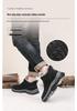 Red Dragonfly Men's High-Top Winter Sports Shoes - Warm, Thickened, Plus Velvet for Middle-aged and Older Men