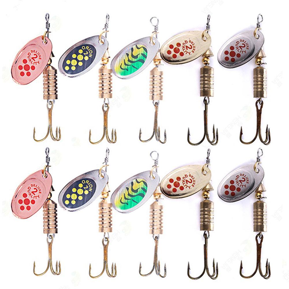 

10pcs/Set Metal Spoon Spinner Fishing Lure with Treble Hook Spoonbait Crankbaits Fishing Wobblers for Freshwater and Saltwater