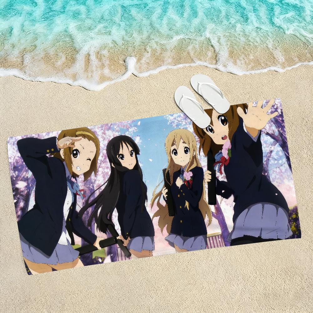 Anime Girl K-ON Beach Towel For Beaches Yoga Studios Gyms Hot Springs Swimming Pools And Picnics