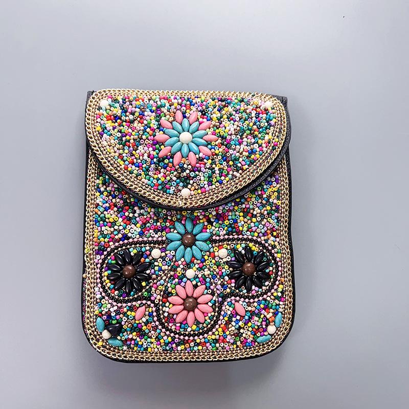 Boho Vintage Veske - Flerroms premium tekstur myk moteriktig allsidig håndlaget dusk risperler