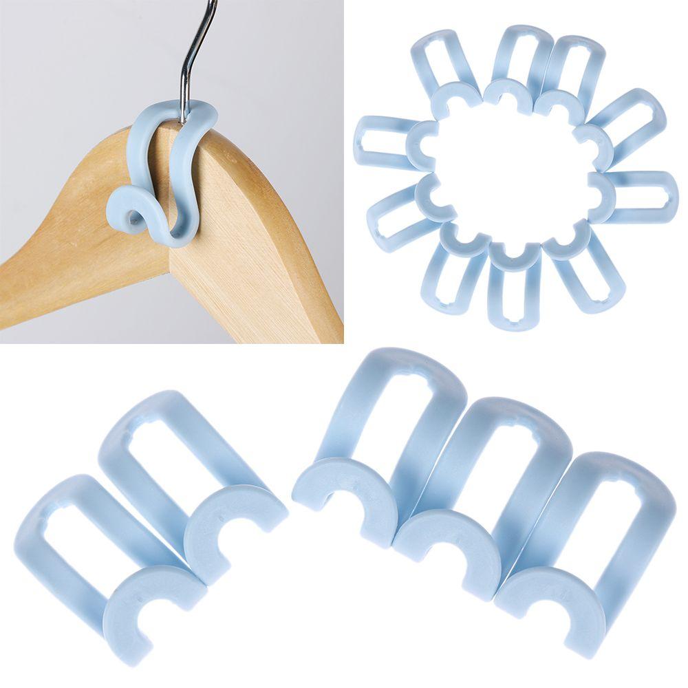 5/15Pcs Antislip Easy Hook Home & Living Hanger Holder Closet Organizer Clothes Hanger Storage Rack