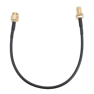 SMA Male To SMA Female Cable RG174 Coaxial Antenna Extension Low Loss 15cm Gold Plated Brass