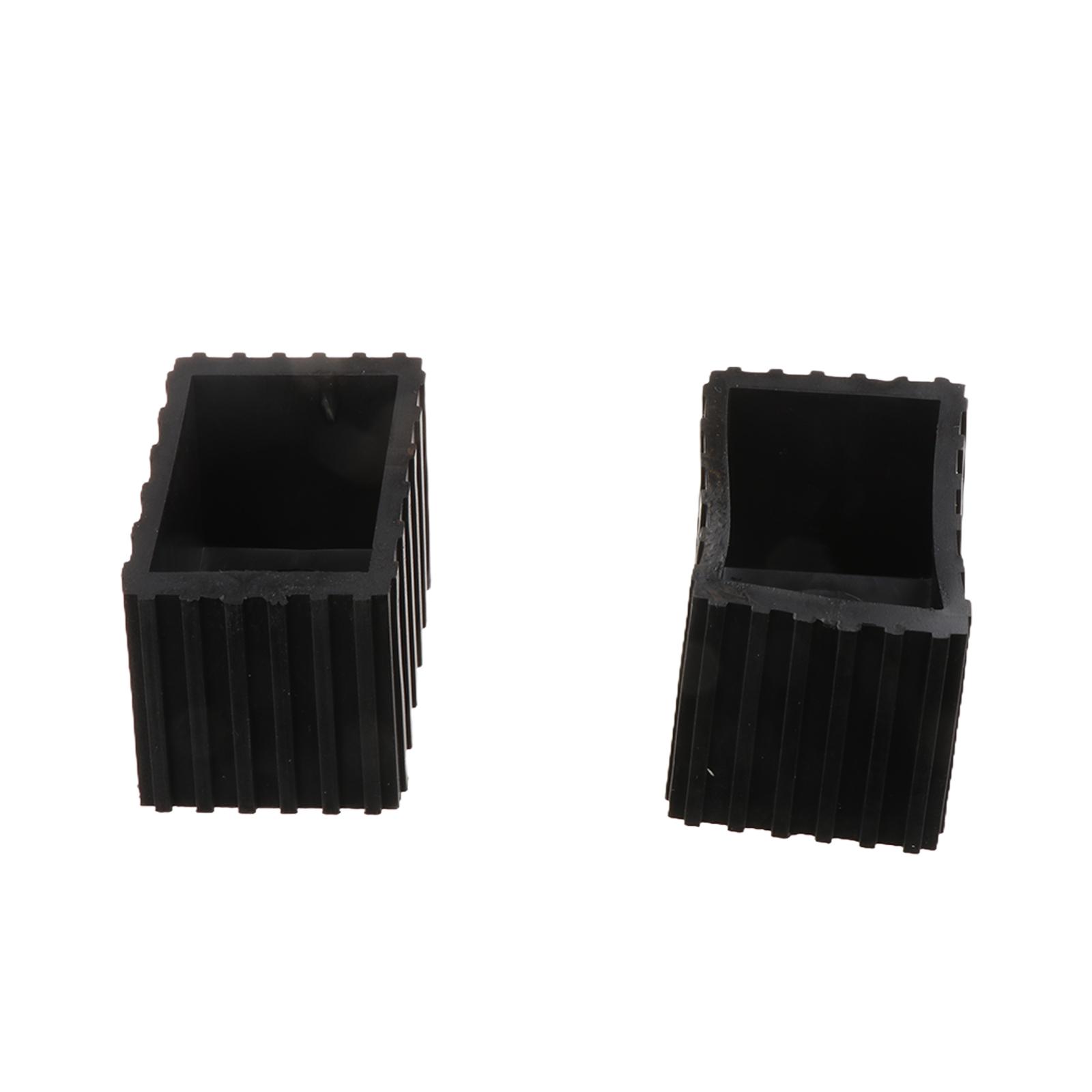 2Pcs End Cap Square End Cover Gym Fitness Equipment High Strength AntiSlip Foot