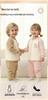 Unisex Baby High-Waisted Padded Pants Set - Thick Warm Cotton Jacket & Pants for Autumn/Winter