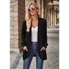 Women's Versatile Long Sleeve Cardigan Solid Color Pocket Spring Fall Clothing