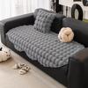 Special-Shaped Irregular Sofa Cushion Autumn And Winter Thickened Plush Straight-Breasted Leather Sofa Seat Cushion  New High-End Cover Cloth