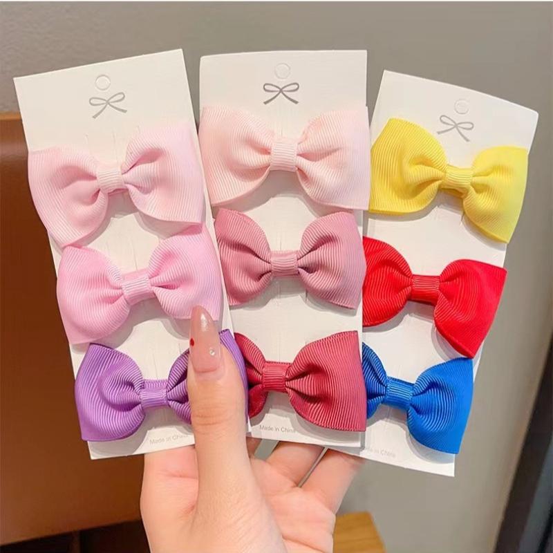 10 Teile/satz Baby Mädchen Haar Clips Candy Farbe Bowknot Kinder Haarnadeln Haarspangen Süße Prinzessin Kinder Infant Kopfbedeckungen