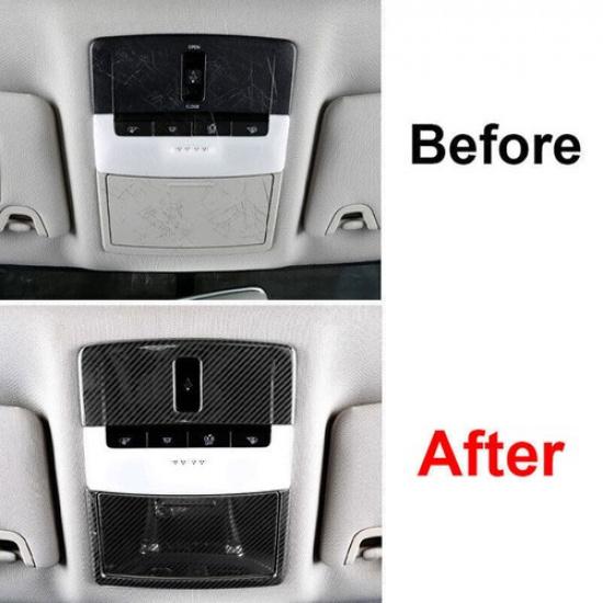 For Nissan Altima -2024 Carbon Fiber Steel Front Reading Light Cover Trim 1X