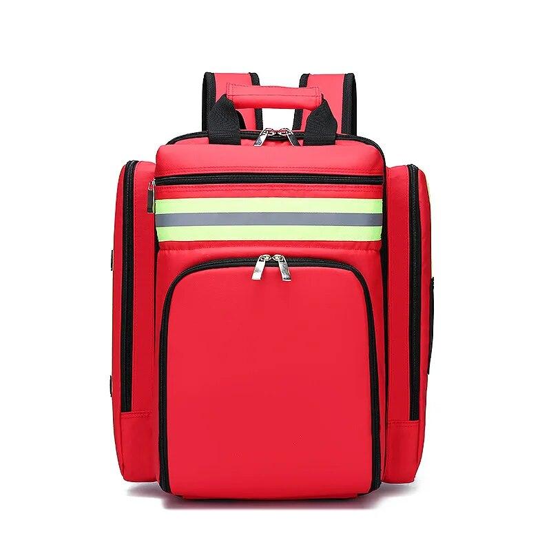 First Aid Medical Bag Outdoor Emergency Rescue Large Sorted Storage Bag Multi-pocket Waist Bag Camping Survival Trauma Backpack