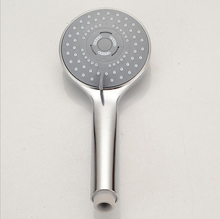 3 Functions Spray ABS Chrome Finish Water Saving Hand Held Shower Head Modern Design Easy Installation Bathroom Wall Mount