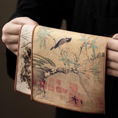 Style chinois Guochao créatif rectangulaire banquet à thé épaissi absorbant serviette à thé accessoires cérémonie du thé Kung Fu