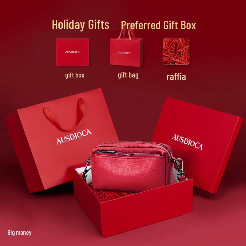 2025 Summer Women's Cowhide Crossbody Phone Bag - Soft Leather, Large Capacity Clutch & Shoulder Bag