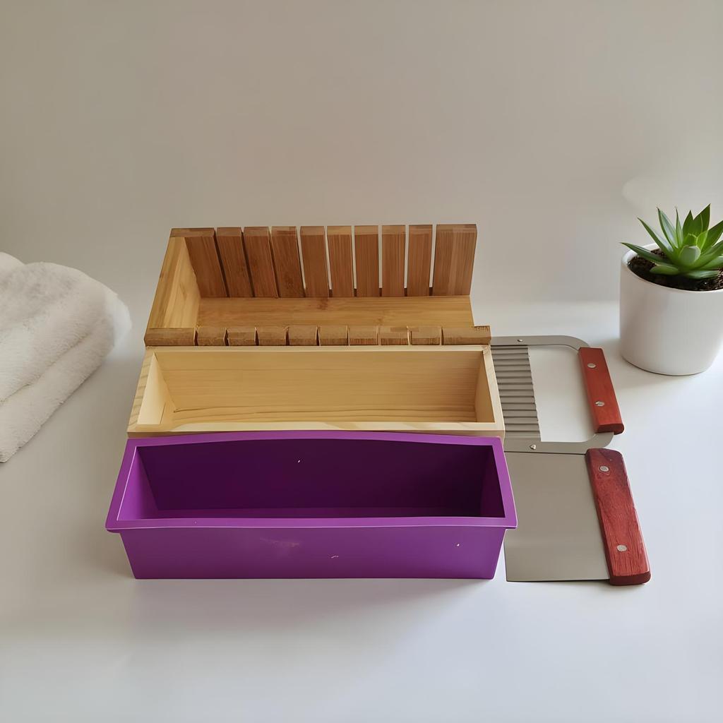 Soap Molds with Cutters Quick Release Mould Craft Supplies 47oz Bar Soap Mold for Fall Thanksgiving Cake Holiday Daily Project