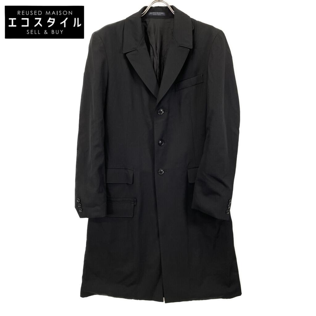 REGULATION Yohji Yamamoto HV-J98-148 18AW Black Doctor Coat coat 2 blackUsed