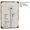Dandelion Metal Sign Wall Decoration Vintage Rusty Wish Dandelion Wall Art