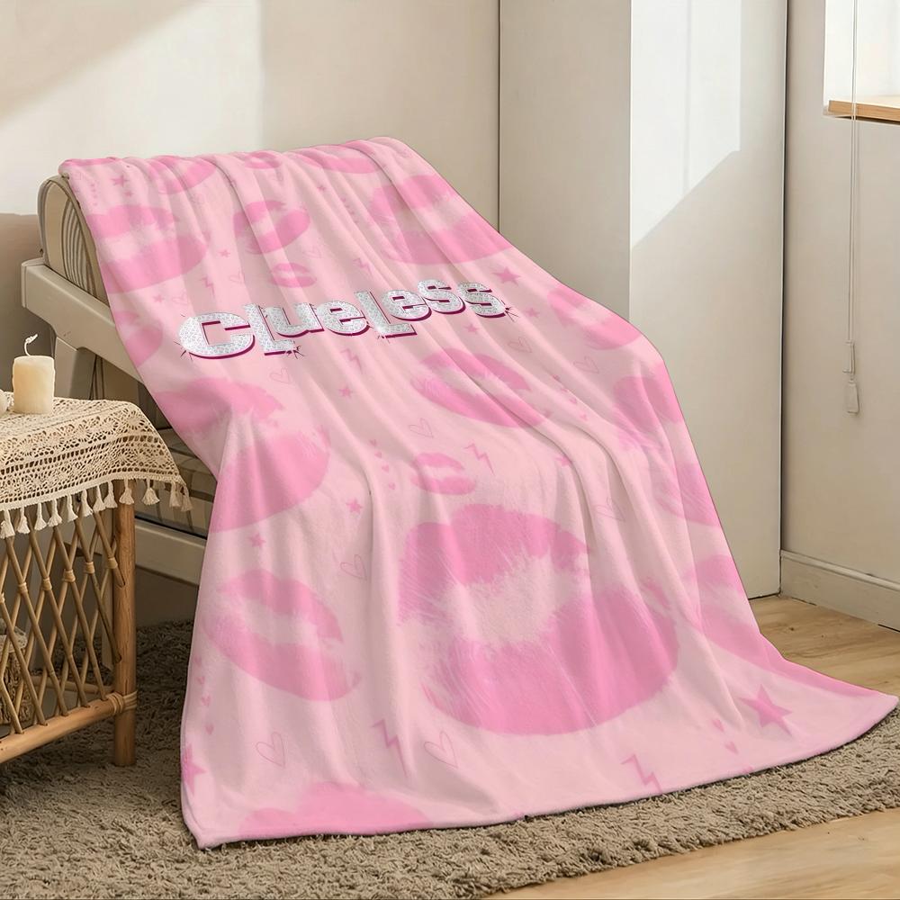 TV Clueless girl Movie Throw Lightweight 240g Flannel Blanket Soft Skin-friendly for Summer Cooling 75x90cm