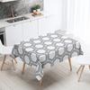 Tovaglia Geometrica Semplice Rettangolare Bianca e Nera Impermeabile Decorazione Tavolo Matrimonio Ristorante Cucina Casa