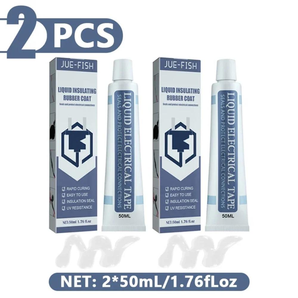 30/50ml Flüssiges Isolierband Wasserdichtes Flüssiggummi Fix Hochtemperaturbeständiges Drahtisolierband Elektrikerkleber