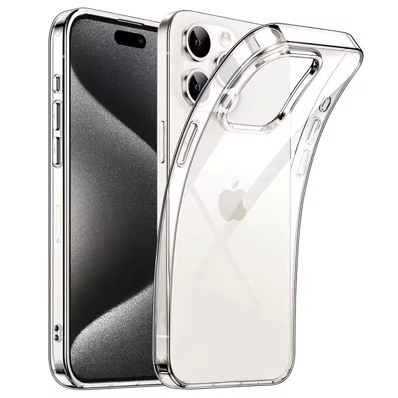 

Прозрачный черный силиконовый мягкий чехол для iPhone 16 Pro Max Carcasa Ultra Thin Case для iPhone 15 14 13 12 Mini 11 Pro Max iPhone 12 Pro Max прозрачный