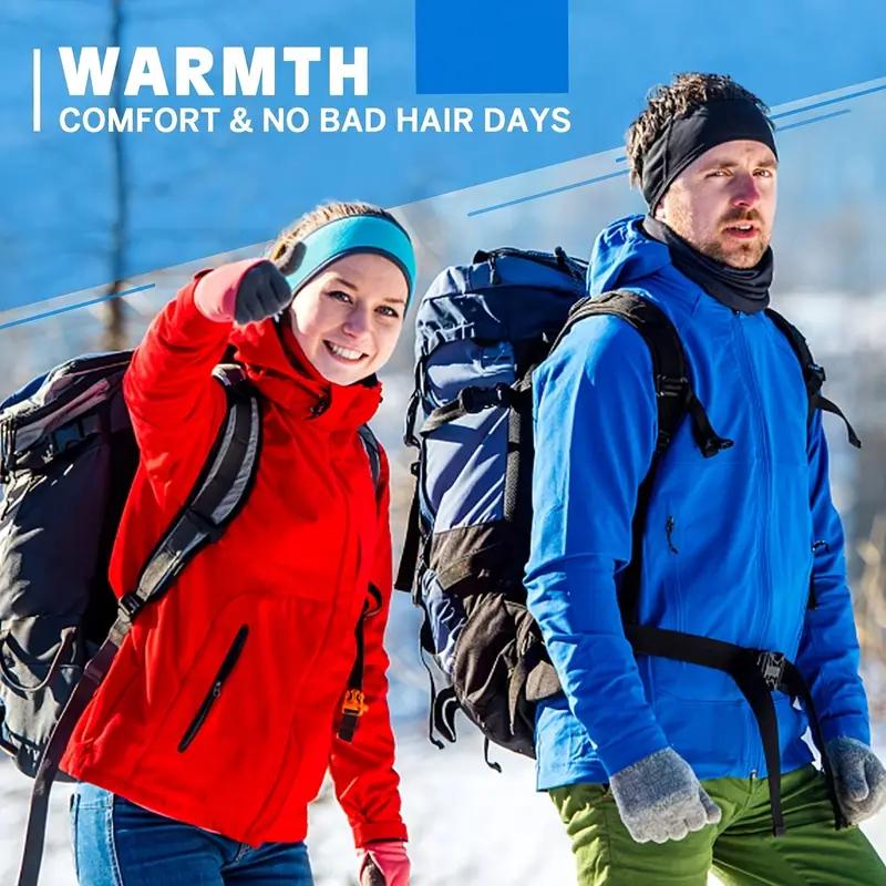 Winter Warme Fleece-Ohrenschützer Unisex Stirnband Weiches Winddichtes Stirnband Verdickte Damen Herren Sport Laufen Radfahren Kälteschutz Abdeckung