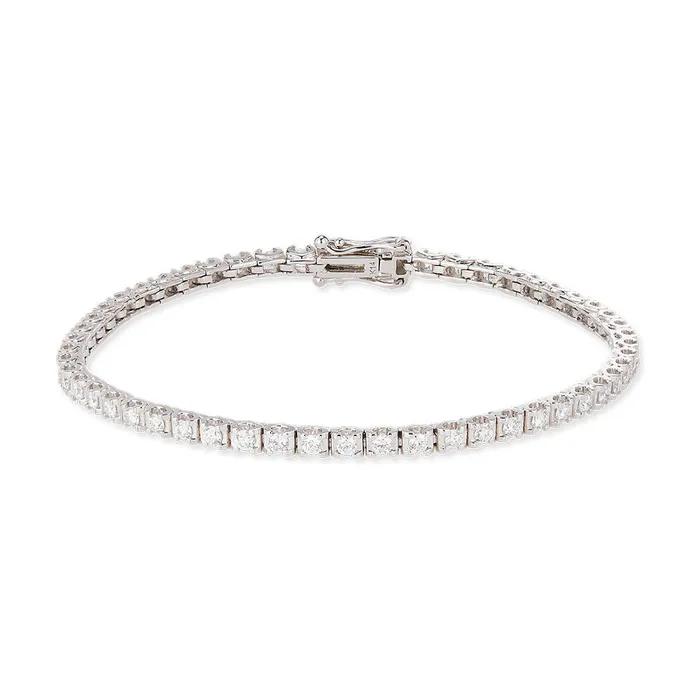 14k Lab Diamond Tennis Bracelet (2mm)