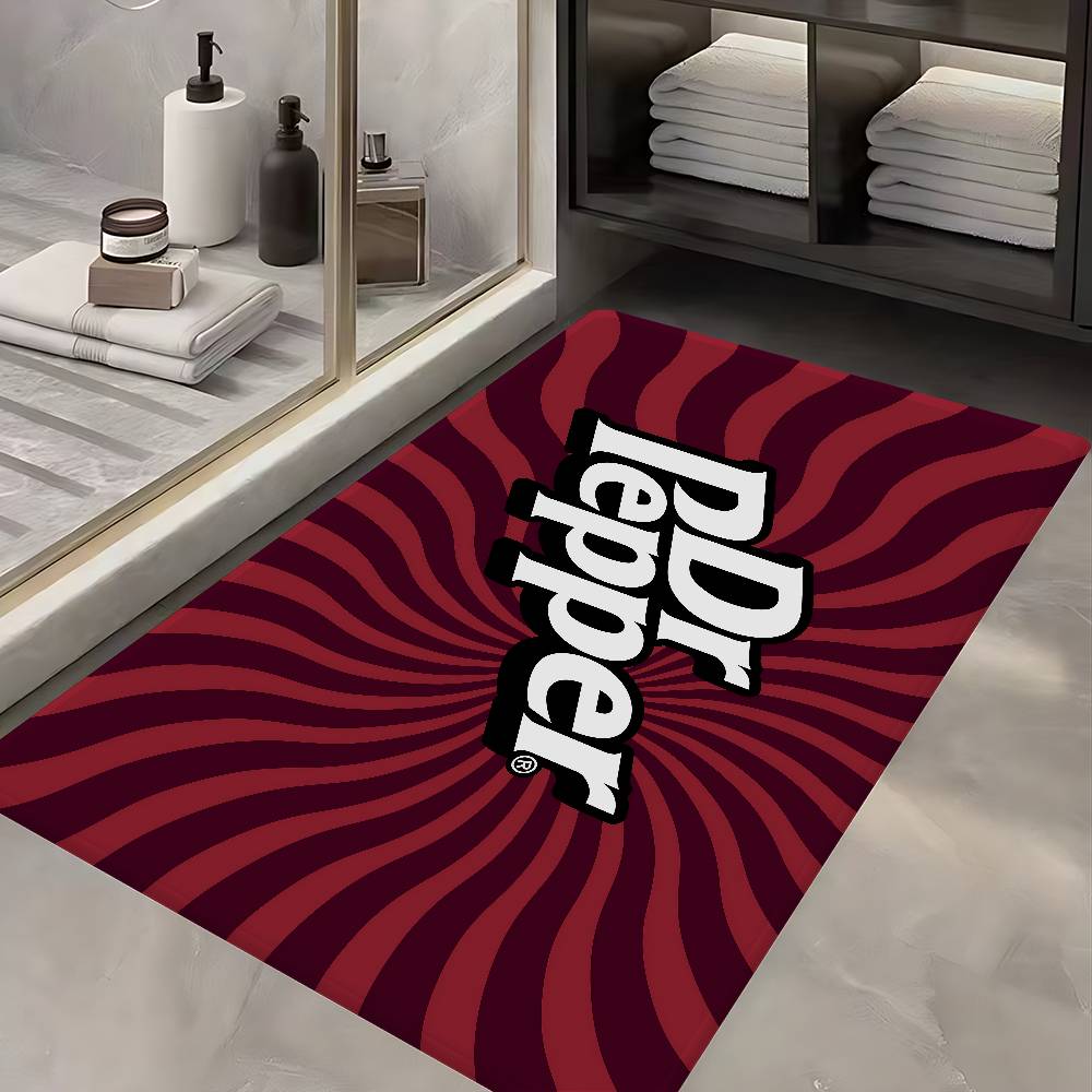 D-Dr Peppers Logo Kitchen Mat Nordic Style Bedroom Living Room Doormat Home Balcony Anti-Slip Welcome Rug