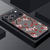 Thin Ring Magnetic For Magsafe Case For iPhone 17 Pro Max Case iPhone 16 15 14 13 Pro Max 17E Cherry Bowknots Print Hybrid TPU+PC Matte Cover