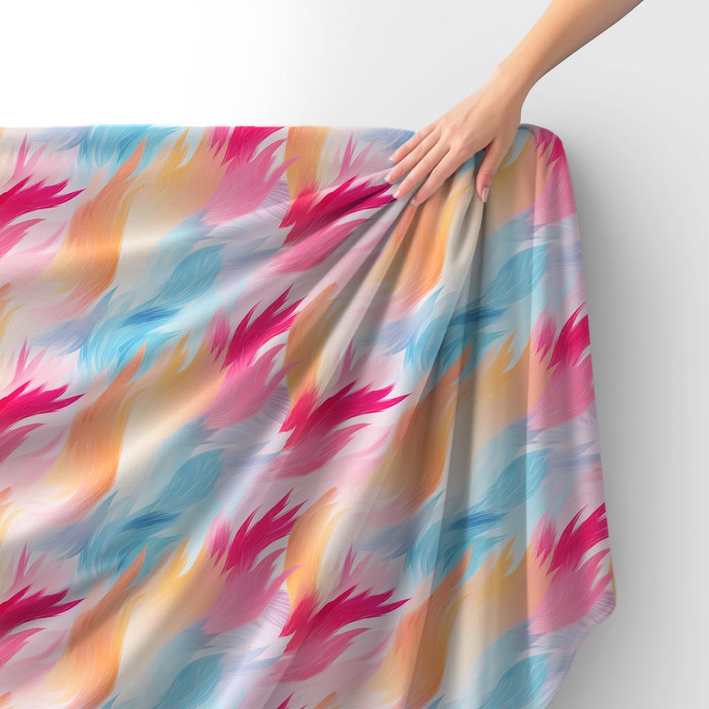 Royal Samt Stoff Polyester Zum Nähen - Motiv Abstraktion - Rdx2543