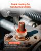 10Pcs Magnetic Induction Heater Coil, Inductor Heat Accessories, Mini Heater Coil Kit with Flexibility and Long Lifespan, for Removing Rusty Bolts and